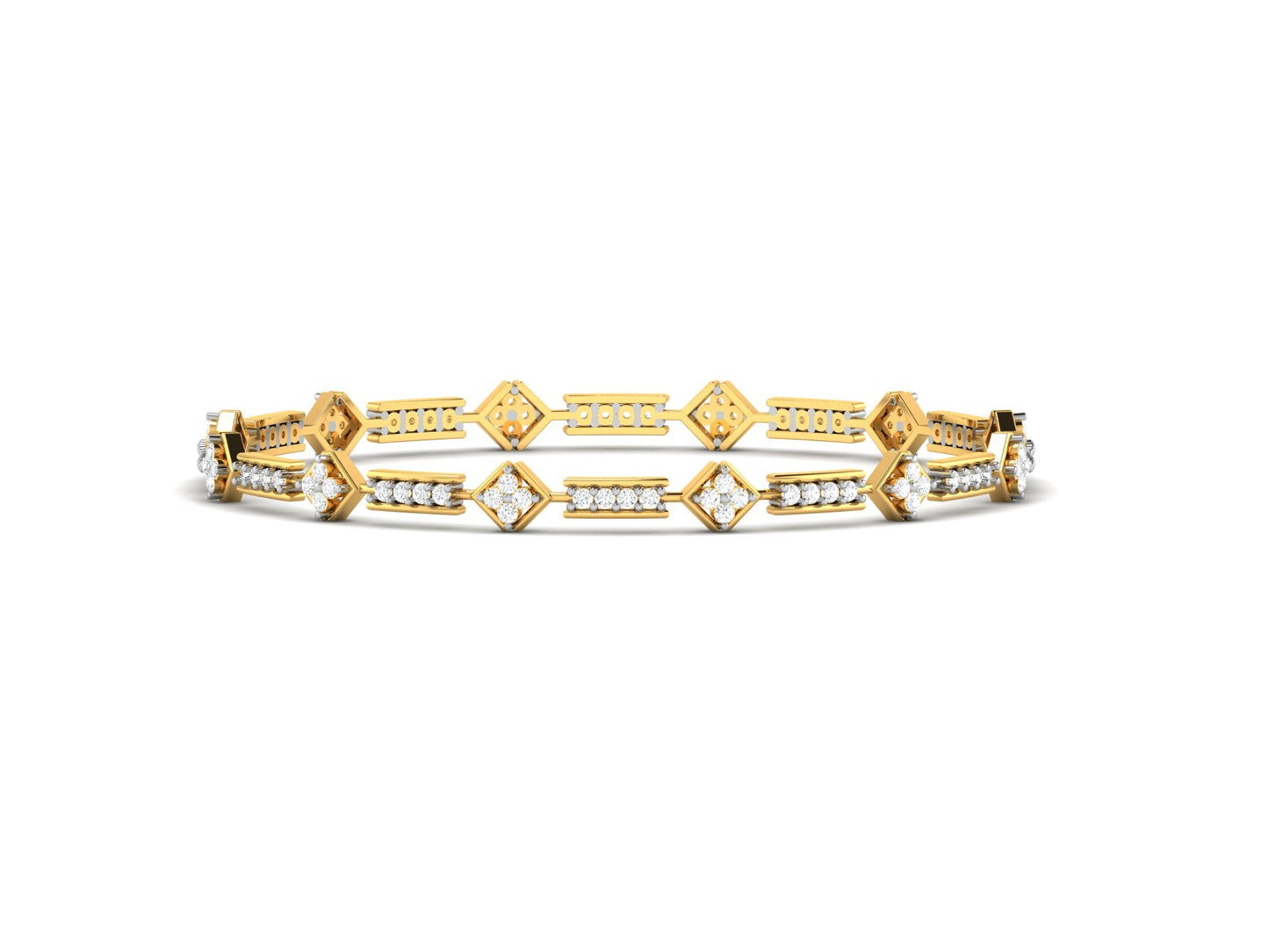 GeoLuxe Diamond Bracelet