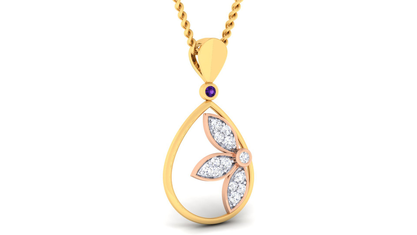 Aurora Leaf Pendant