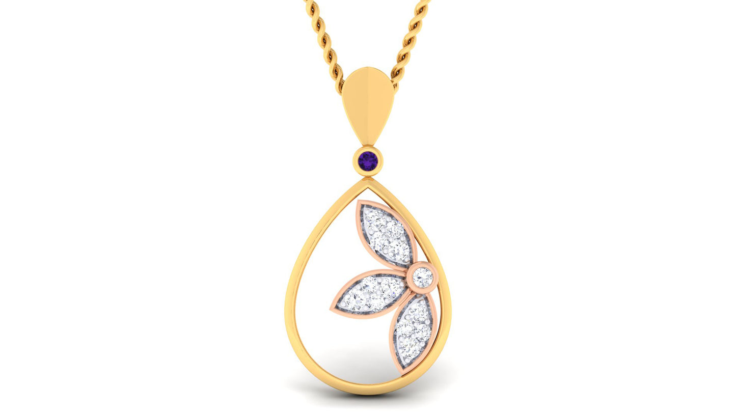 Aurora Leaf Pendant