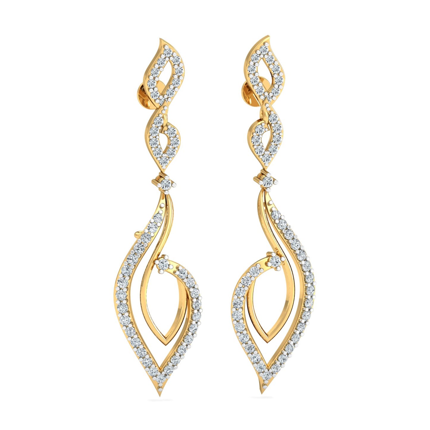Dahlia Dewdrop Swirls Earring