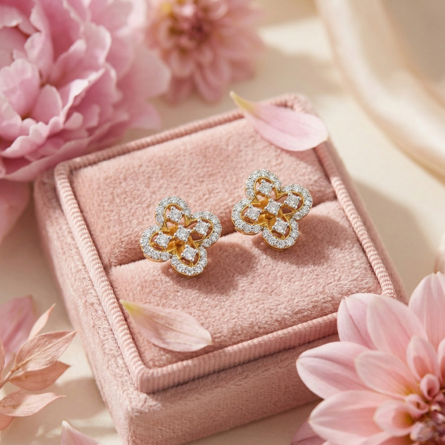 Blush Bloom Studs