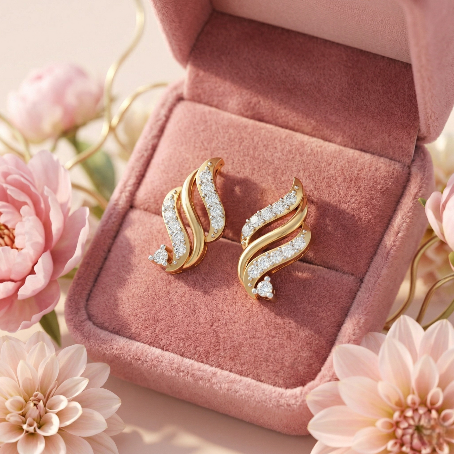 Wave Studs Earring