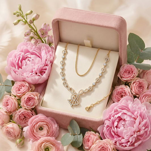 Peony Pearl Necklace