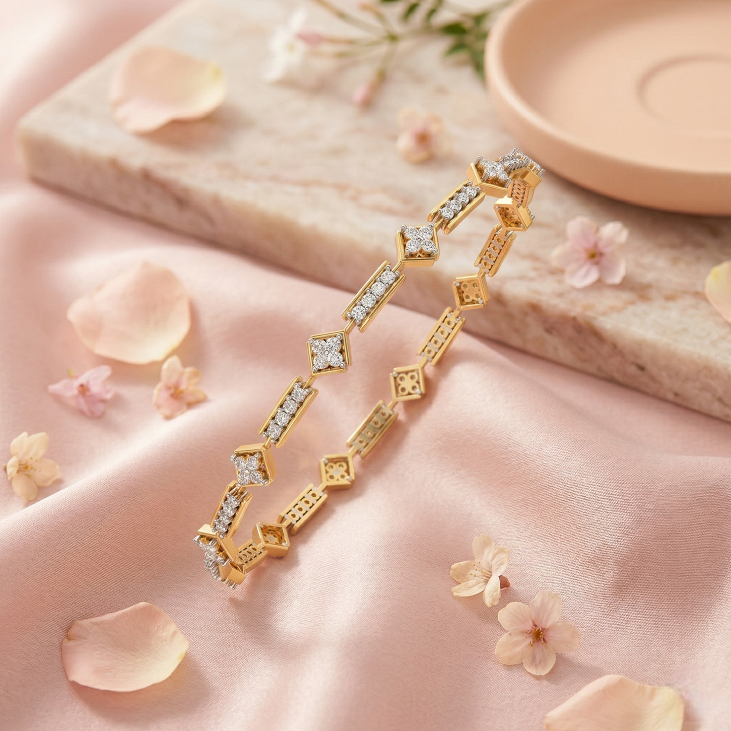 GeoLuxe Diamond Bracelet