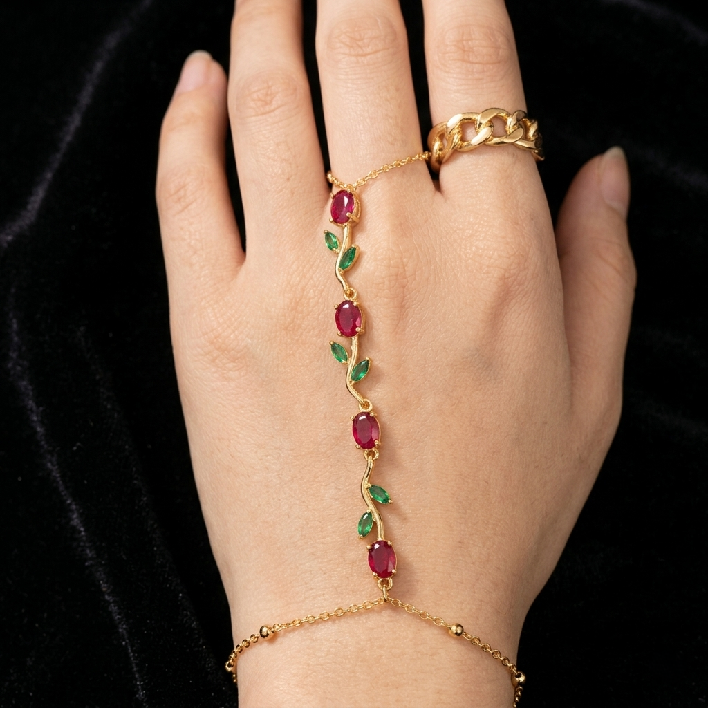 The Scarlet Vine Bracelet