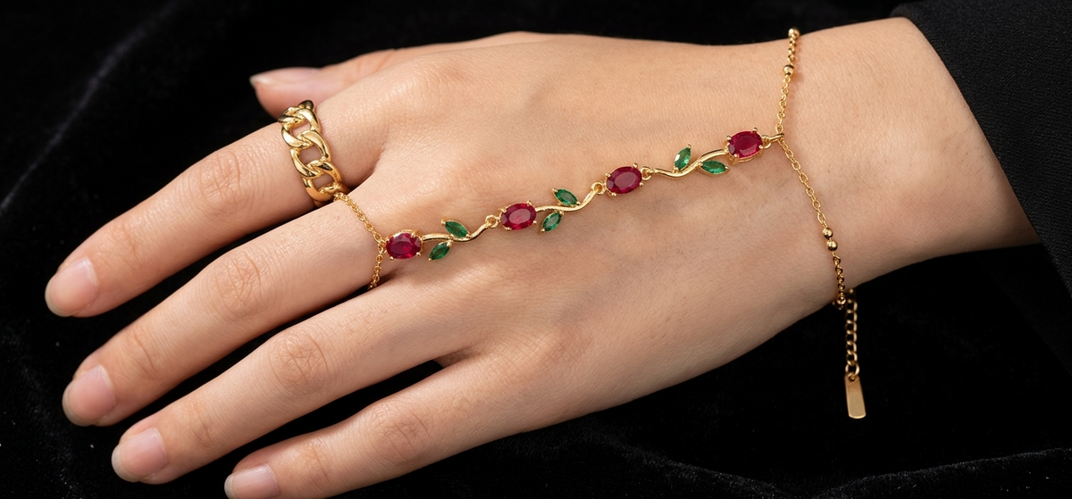 The Scarlet Vine Bracelet