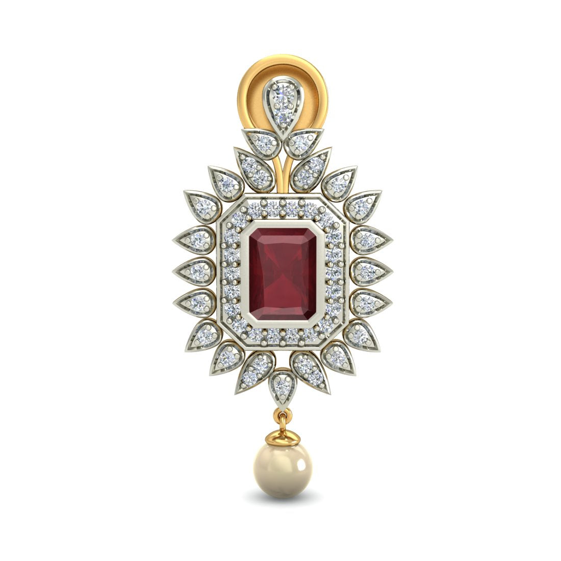 Velvet Ruby Earring