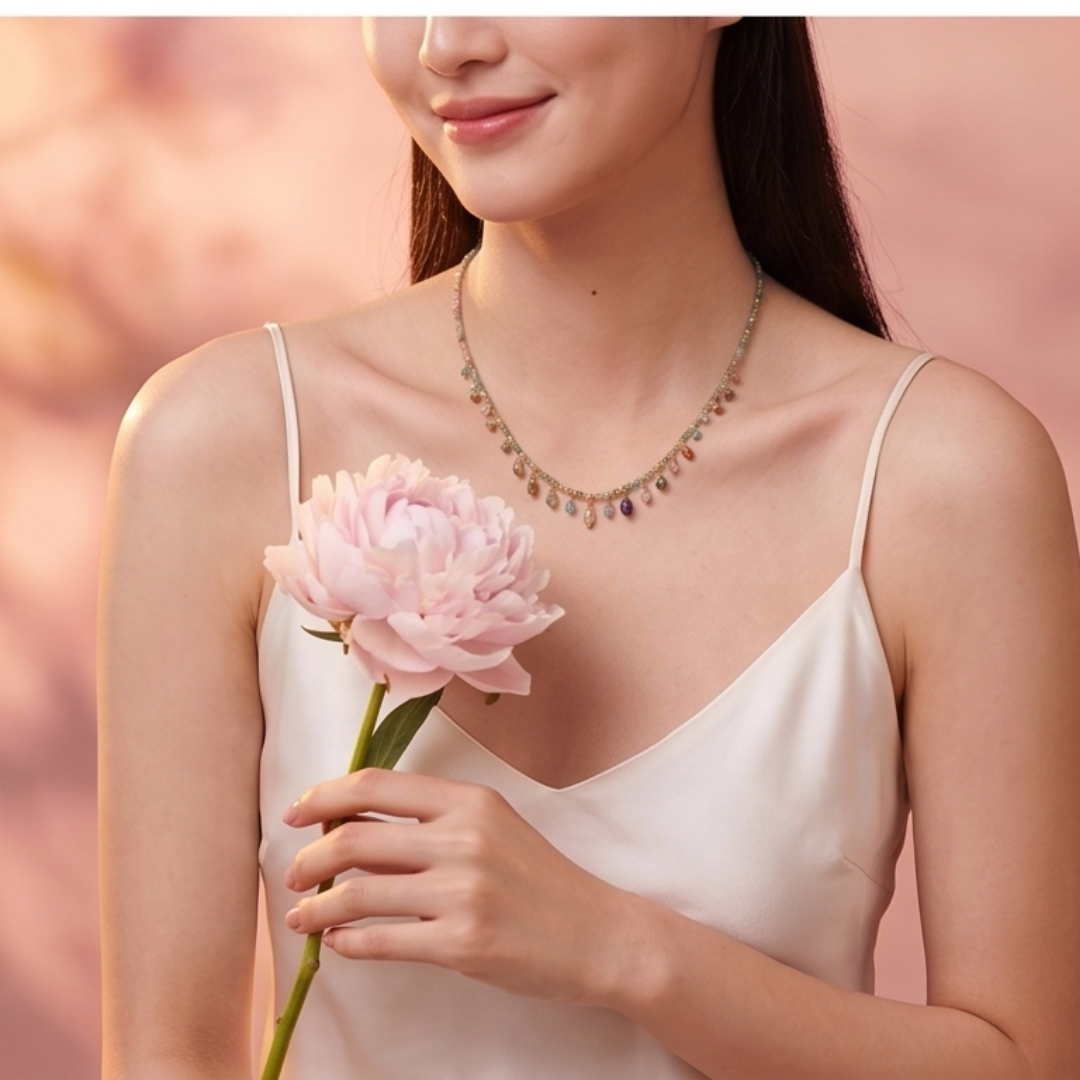 The Iris Cascade Necklace