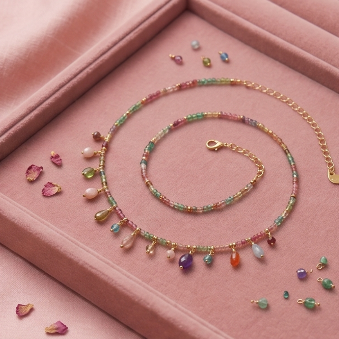 The Iris Cascade Necklace