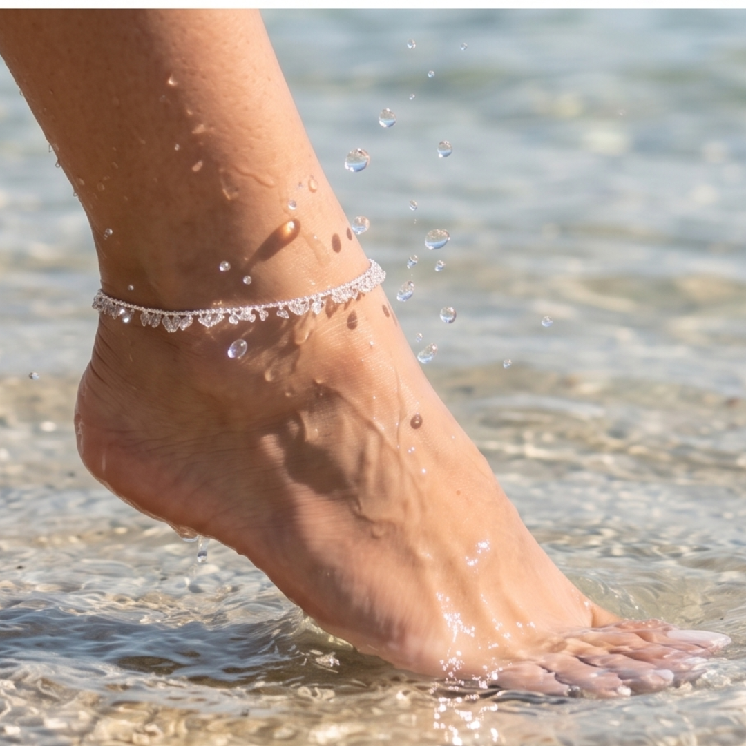 The Marina Dewdrop Anklet