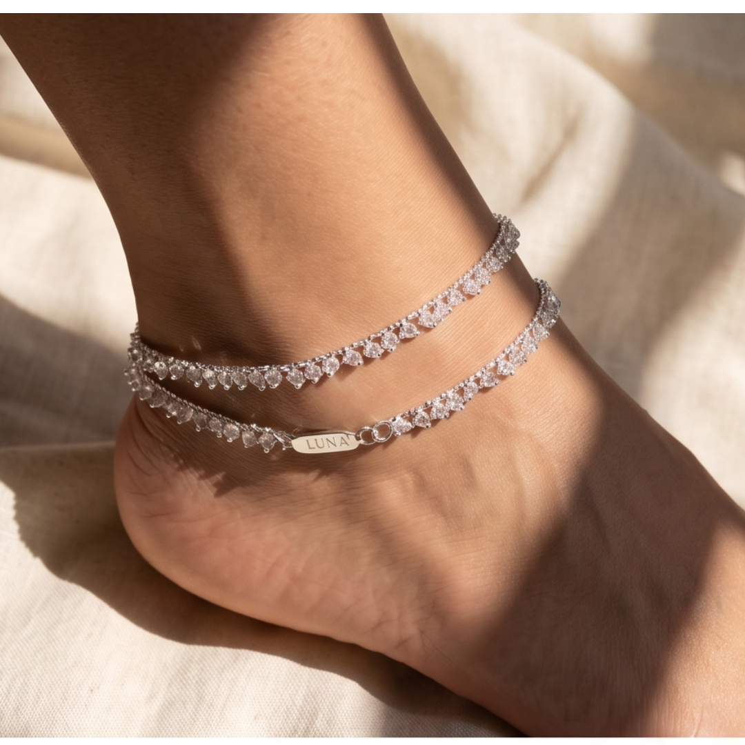 The Marina Dewdrop Anklet