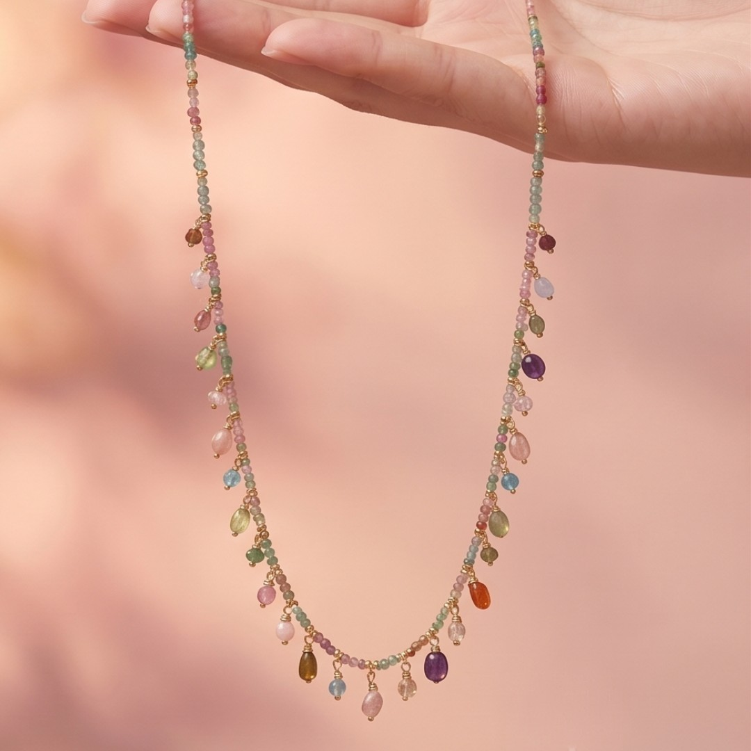 The Iris Cascade Necklace