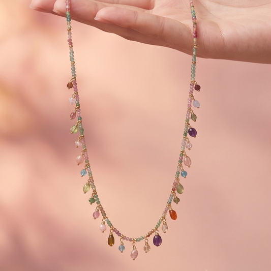 The Iris Cascade Necklace