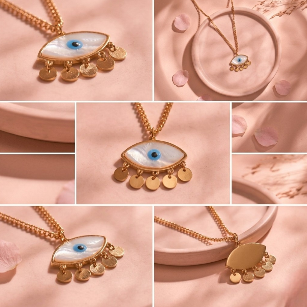 Evil Eye Shimmers Necklace