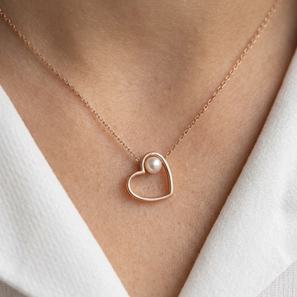 Pearl Heart Pendant