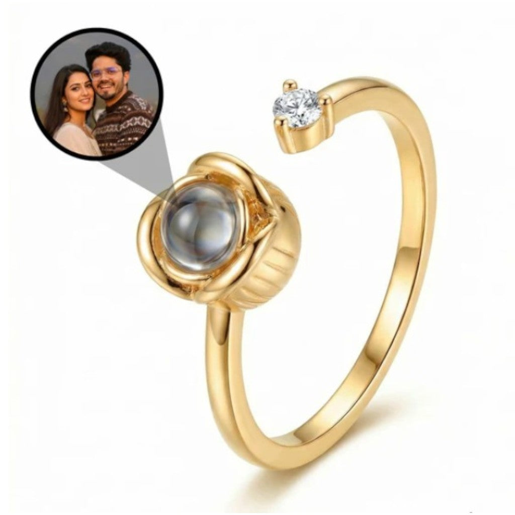Rose Photo Ring